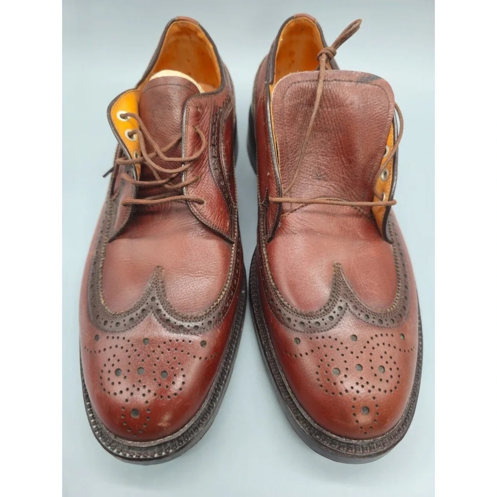 Crosby Square Brand FLEETWOOD Brown  Men's Wingtip Shoes, size 10 D